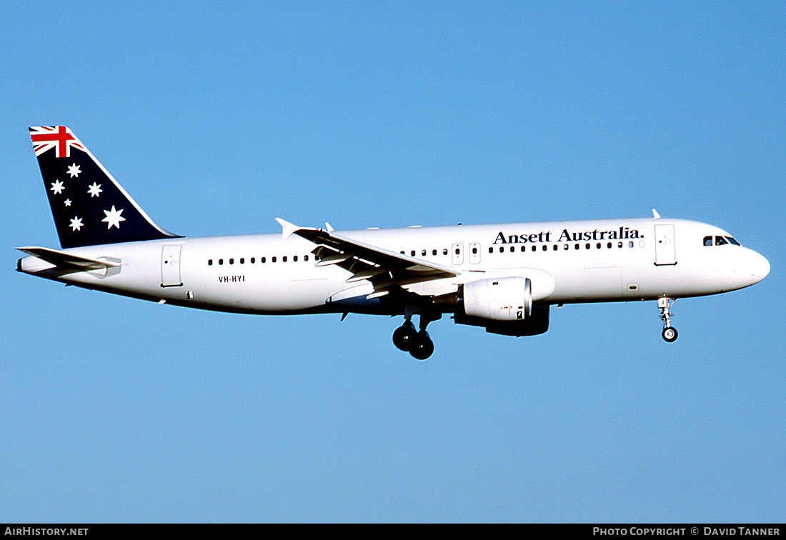 Aircraft Photo of VH-HYI | Airbus A320-211 | Ansett Australia | AirHistory.net #27764