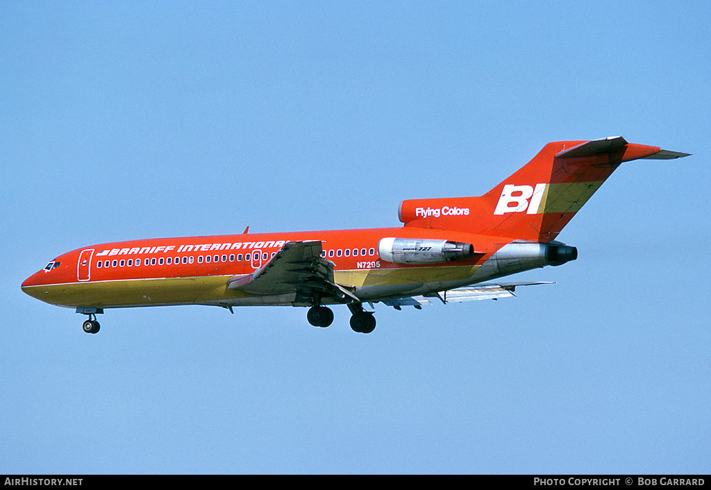 Aircraft Photo of N7295 | Boeing 727-27C | Braniff International Airways | AirHistory.net #27787