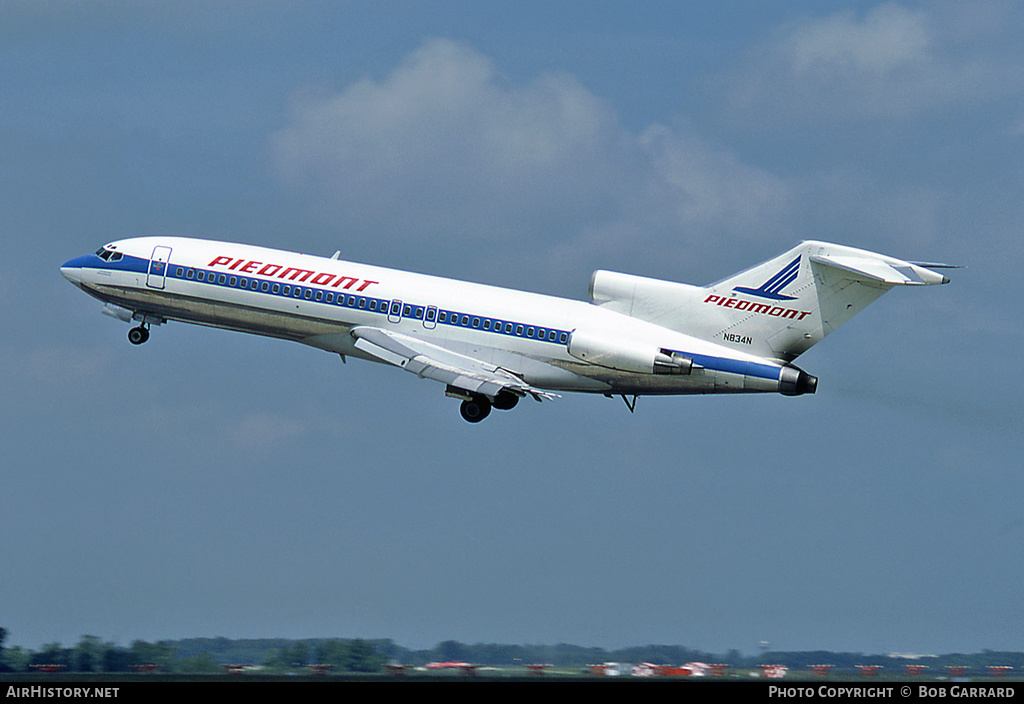 Aircraft Photo of N834N | Boeing 727-95 | Piedmont Airlines | AirHistory.net #27798