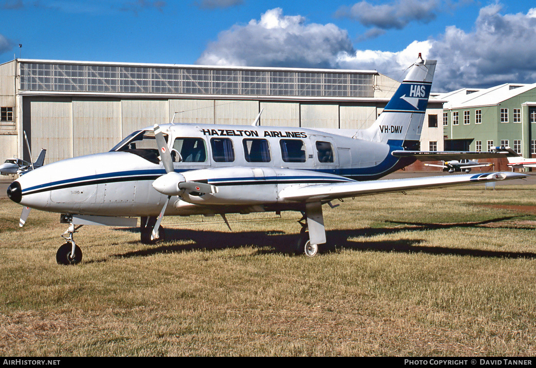 Aircraft Photo of VH-DMV | Piper PA-31-350 Navajo Chieftain | Hazelton Airlines | AirHistory.net #27822