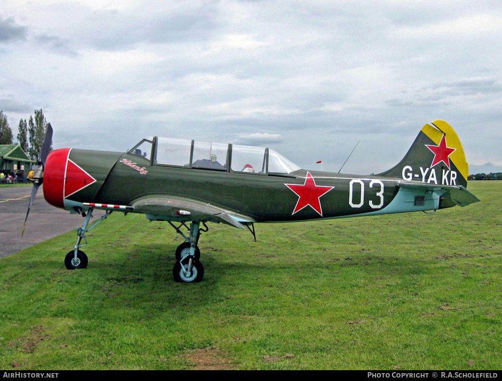 Aircraft Photo of G-YAKR | Yakovlev Yak-52 | Soviet Union - Air Force | AirHistory.net #27873