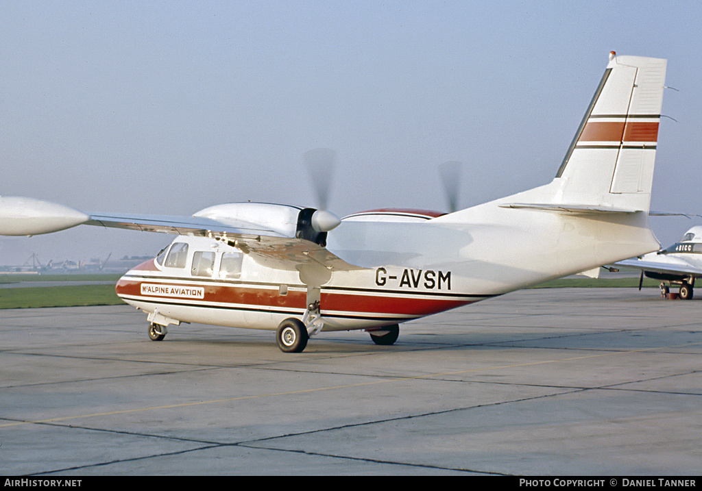Aircraft Photo of G-AVSM | Piaggio P-166B | AirHistory.net #27920