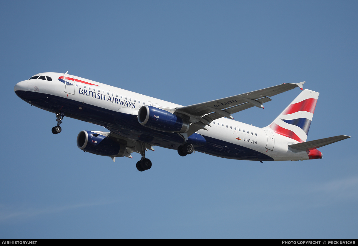 Aircraft Photo of G-EUYO | Airbus A320-232 | British Airways | AirHistory.net #28007