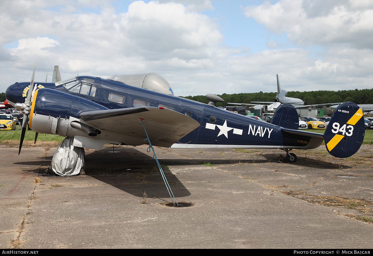Aircraft Photo of G-BKRN / 43-35943 | Beech D18S | USA - Navy | AirHistory.net #28009