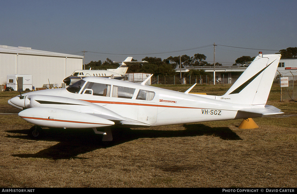 Aircraft Photo of VH-SGZ | Piper PA-30-160 Twin Comanche B | AirHistory.net #28016