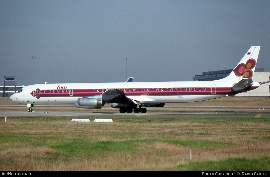 Aircraft Photo of HS-TGZ | McDonnell Douglas DC-8-63 | Thai Airways International | AirHistory.net #28027