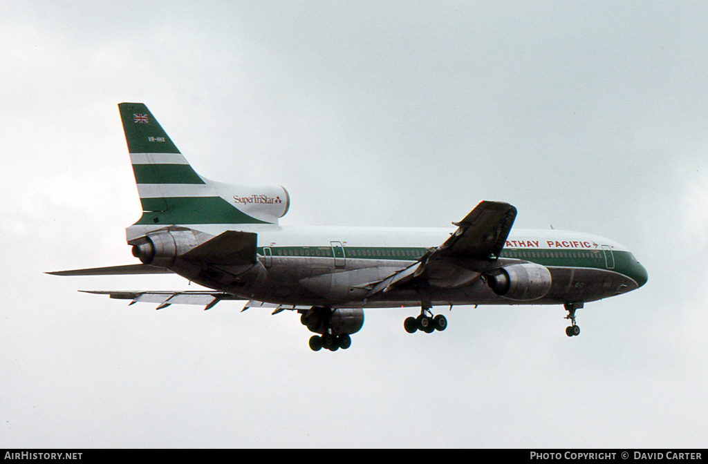 Aircraft Photo of VR-HHX | Lockheed L-1011-385-1 TriStar 1 | Cathay Pacific Airways | AirHistory.net #28029