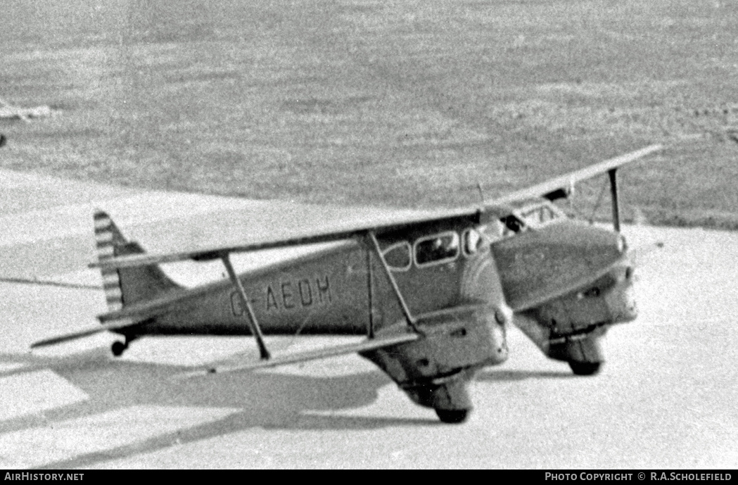 Aircraft Photo of G-AEDH | De Havilland D.H. 90 Dragonfly | Western Airways | AirHistory.net #28054