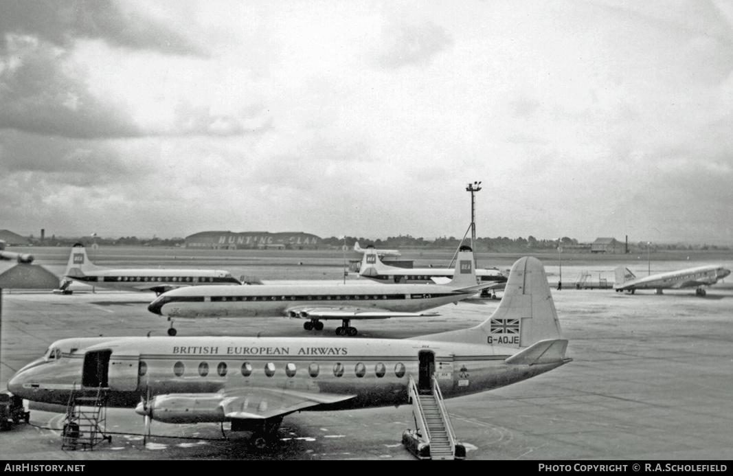 Aircraft Photo of G-AOJE | Vickers 802 Viscount | BEA - British European Airways | AirHistory.net #28097