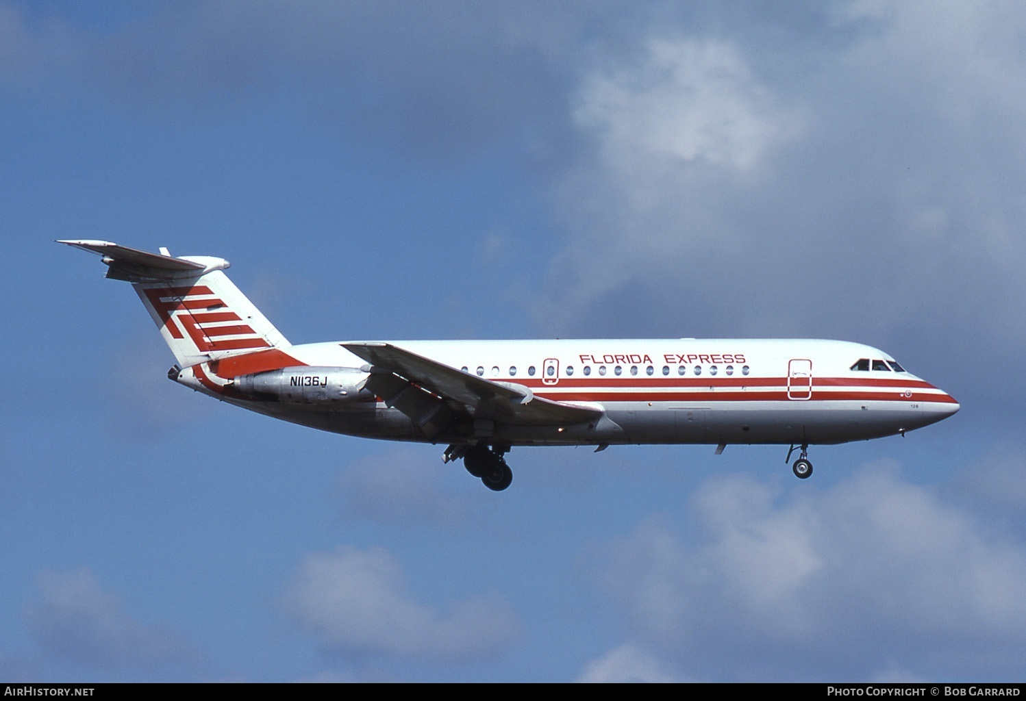 Aircraft Photo of N1136J | BAC 111-203AE One-Eleven | Florida Express | AirHistory.net #28103