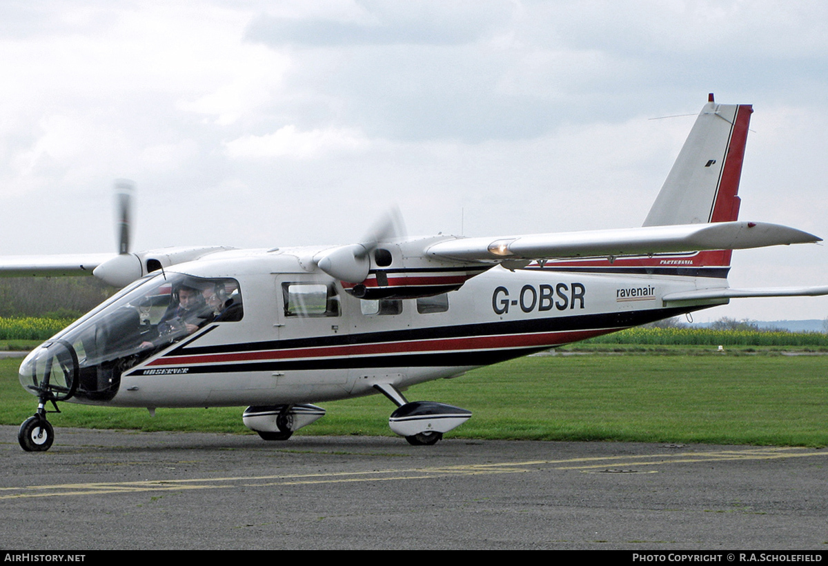 Aircraft Photo of G-OBSR | Partenavia P-68 Observer | Ravenair | AirHistory.net #28104