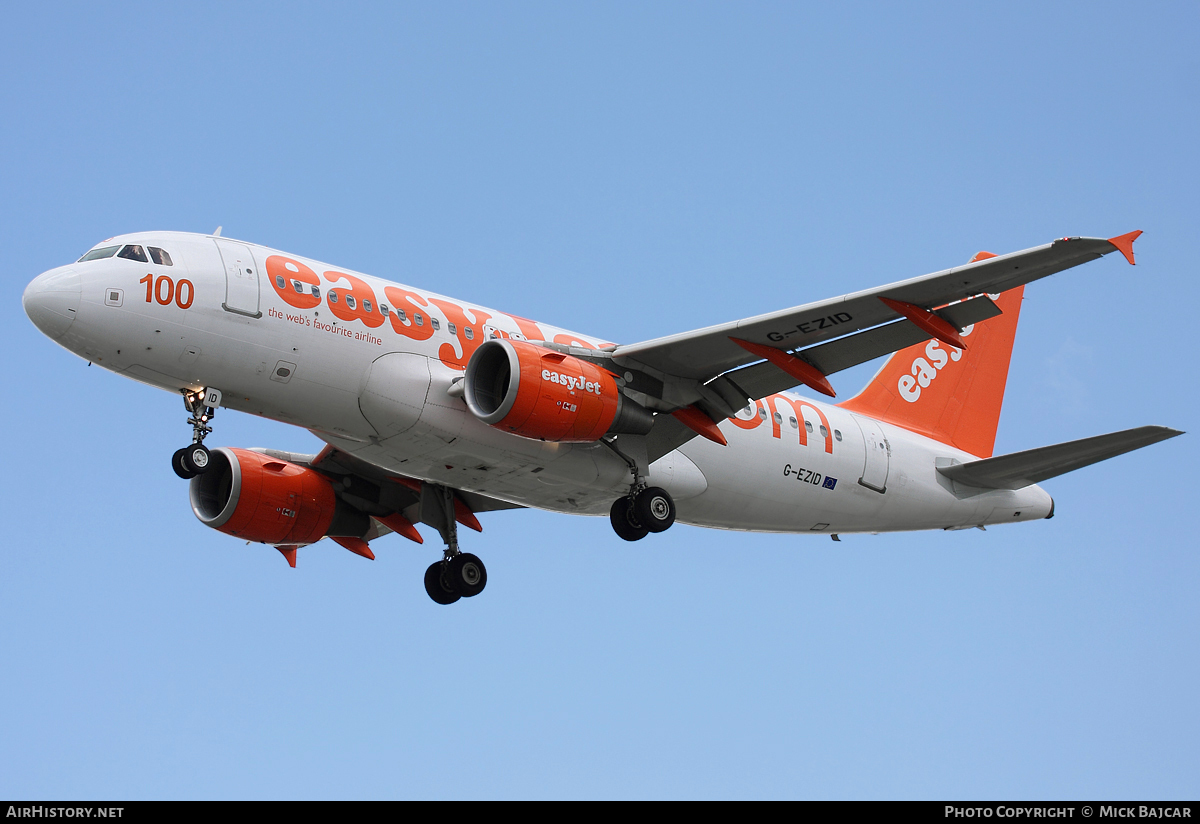 Aircraft Photo of G-EZID | Airbus A319-111 | EasyJet | AirHistory.net #28119