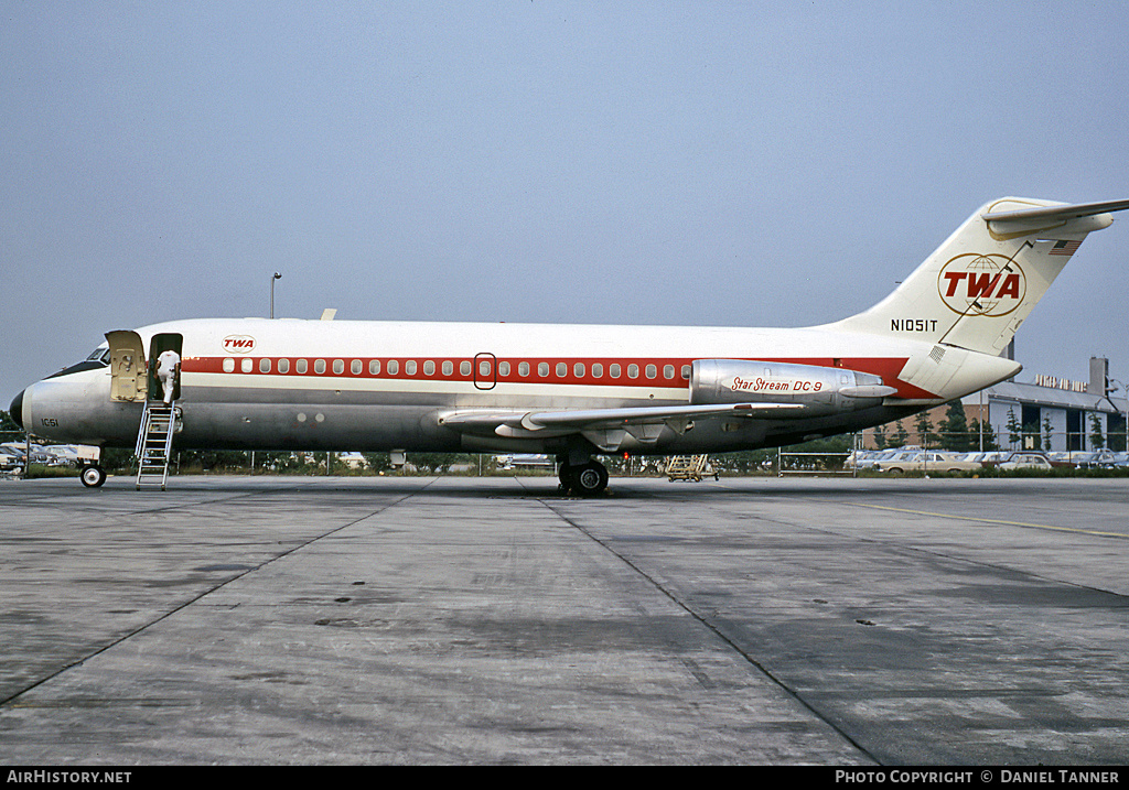 Aircraft Photo of N1051T | Douglas DC-9-14 | Trans World Airlines - TWA | AirHistory.net #28187