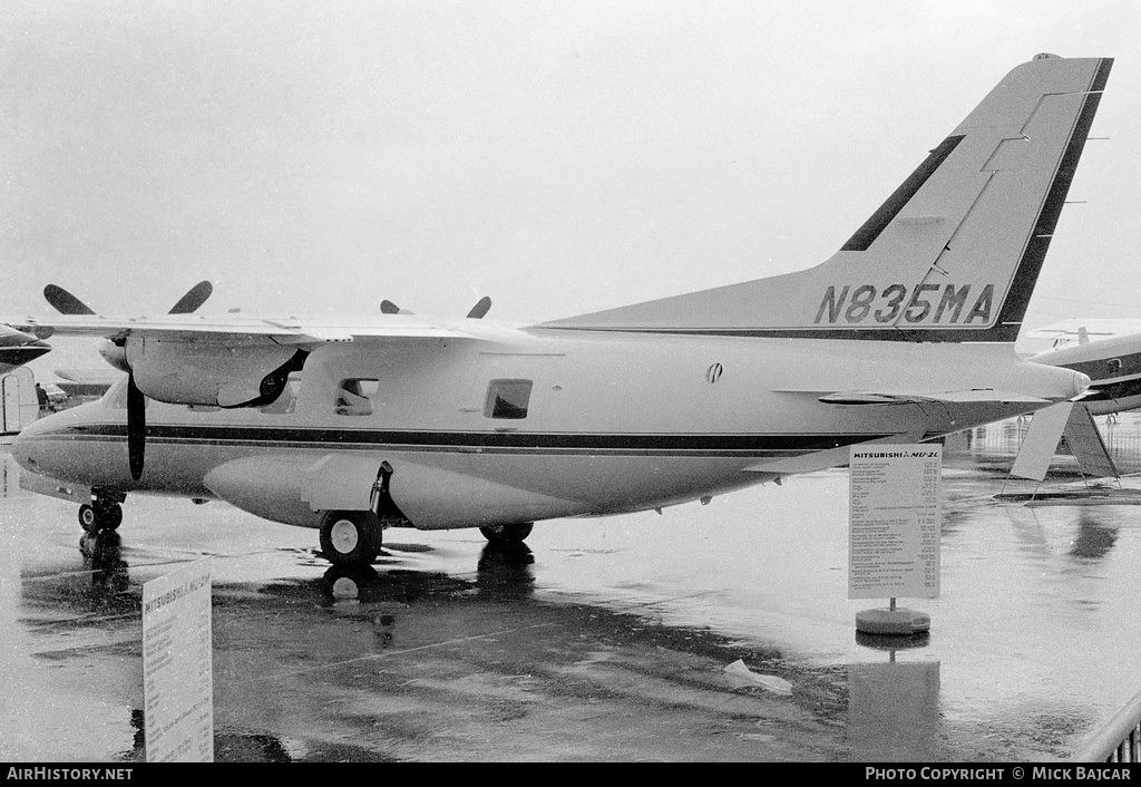 Aircraft Photo of N835MA | Mitsubishi MU-2L (MU-2B-36) | AirHistory.net #28208