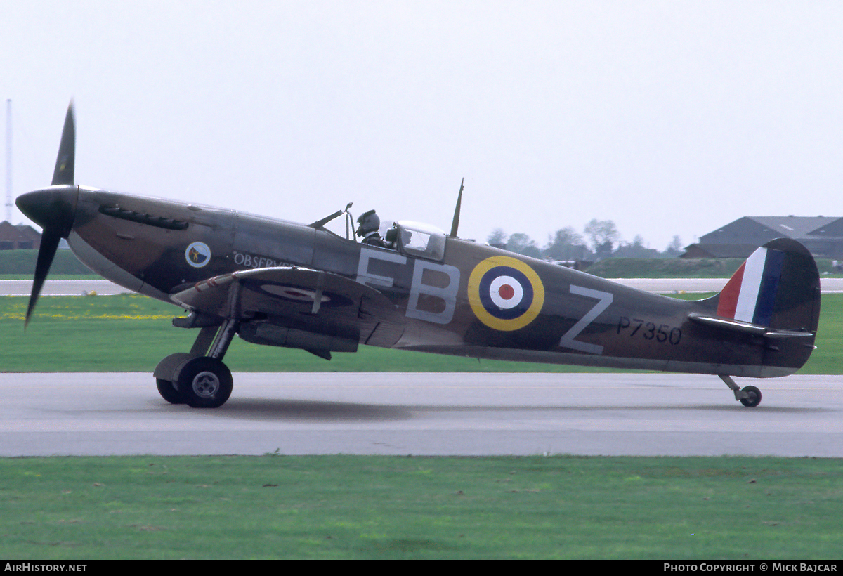 Aircraft Photo of P7350 | Supermarine 329 Spitfire Mk2A | UK - Air Force | AirHistory.net #28223