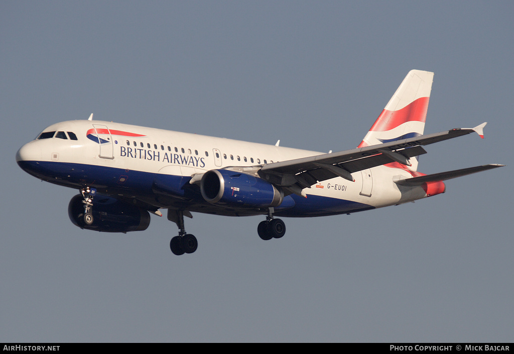 Aircraft Photo of G-EUOI | Airbus A319-131 | British Airways | AirHistory.net #28269