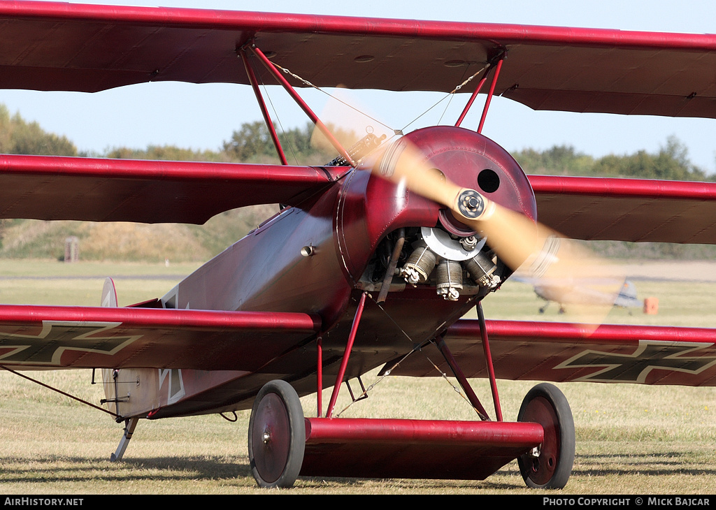 Aircraft Photo of G-FOKK / 477/17 | Fokker Dr.1 (replica) | Germany - Air Force | AirHistory.net #28271