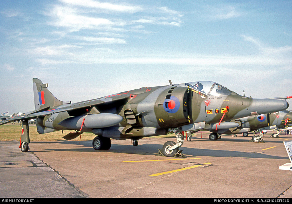 Aircraft Photo of XW768 | Hawker Siddeley Harrier GR3 | UK - Air Force | AirHistory.net #28516