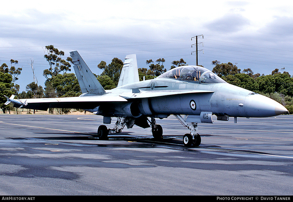 Aircraft Photo of A21-108 | McDonnell Douglas F/A-18B Hornet | Australia - Air Force | AirHistory.net #28536