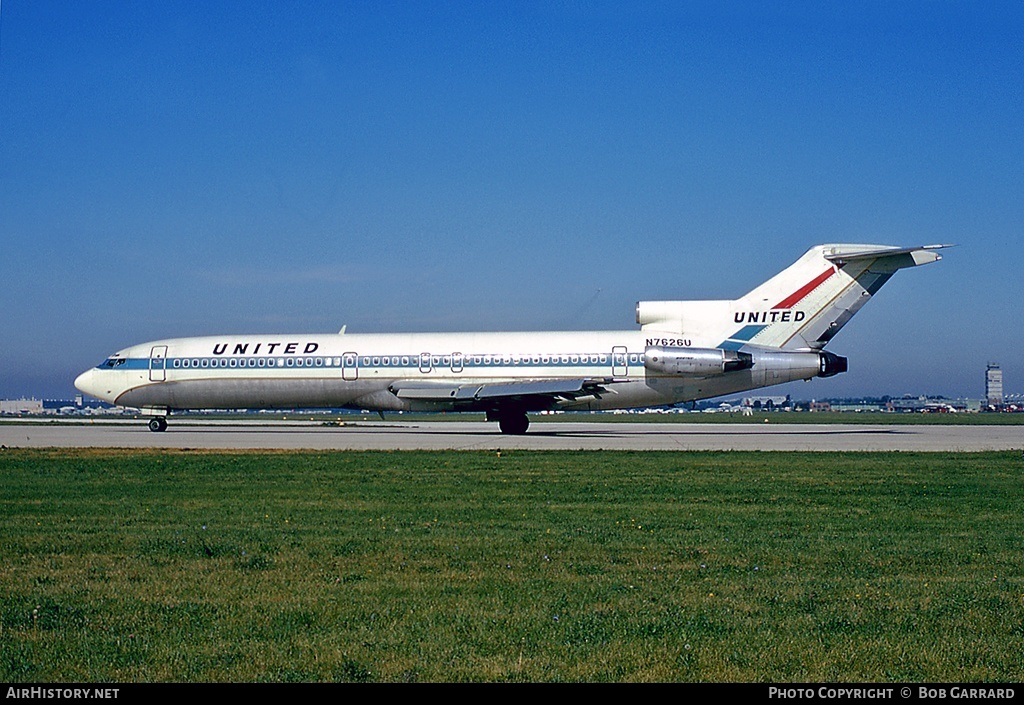Aircraft Photo of N7626U | Boeing 727-222 | United Air Lines | AirHistory.net #28559