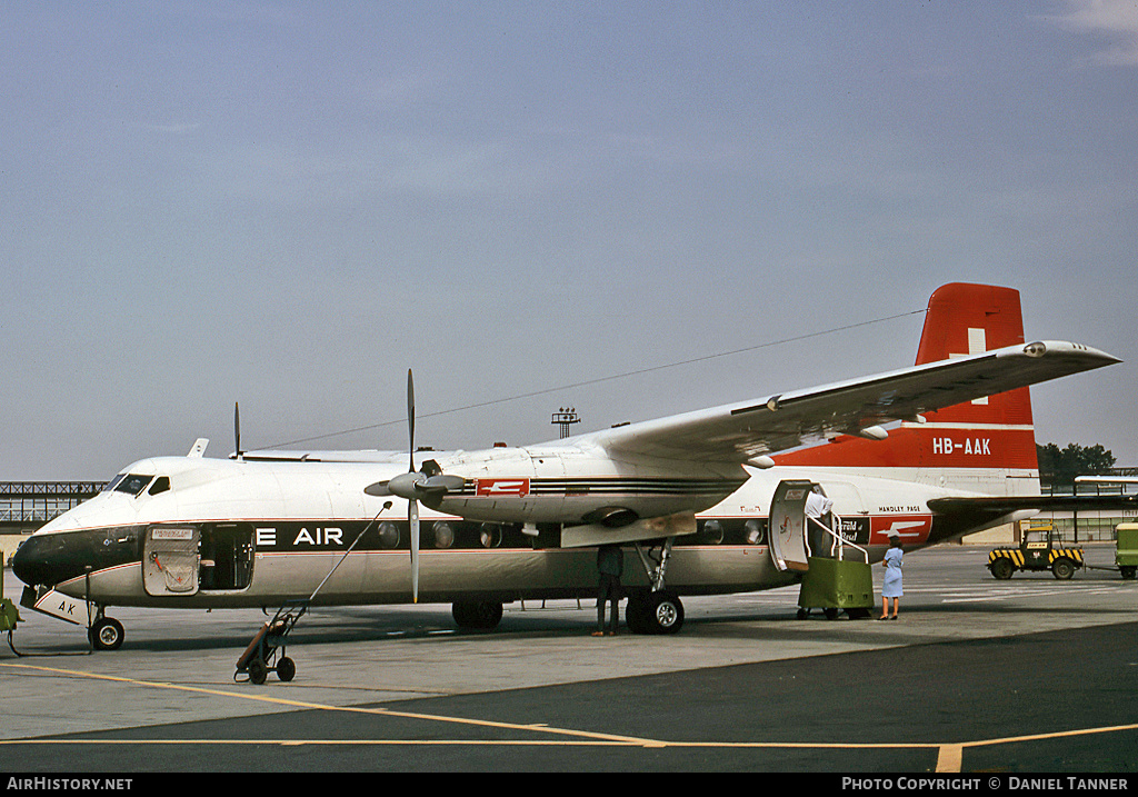 Aircraft Photo of HB-AAK | Handley Page HPR-7 Herald 210 | Globe Air | AirHistory.net #28561