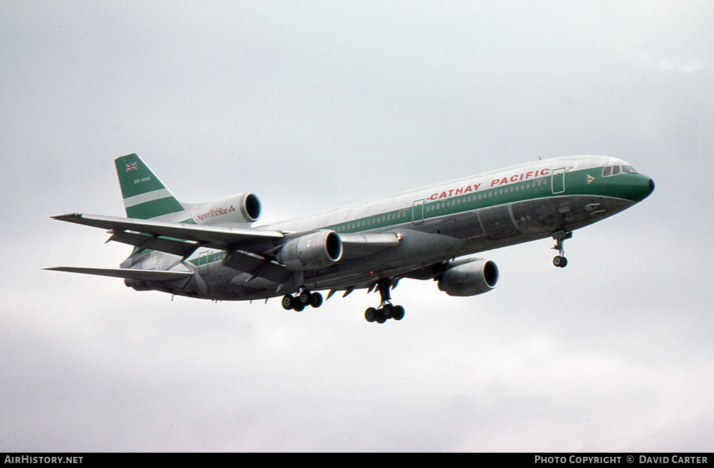 Aircraft Photo of VR-HHV | Lockheed L-1011-385-1 TriStar 1 | Cathay Pacific Airways | AirHistory.net #28587