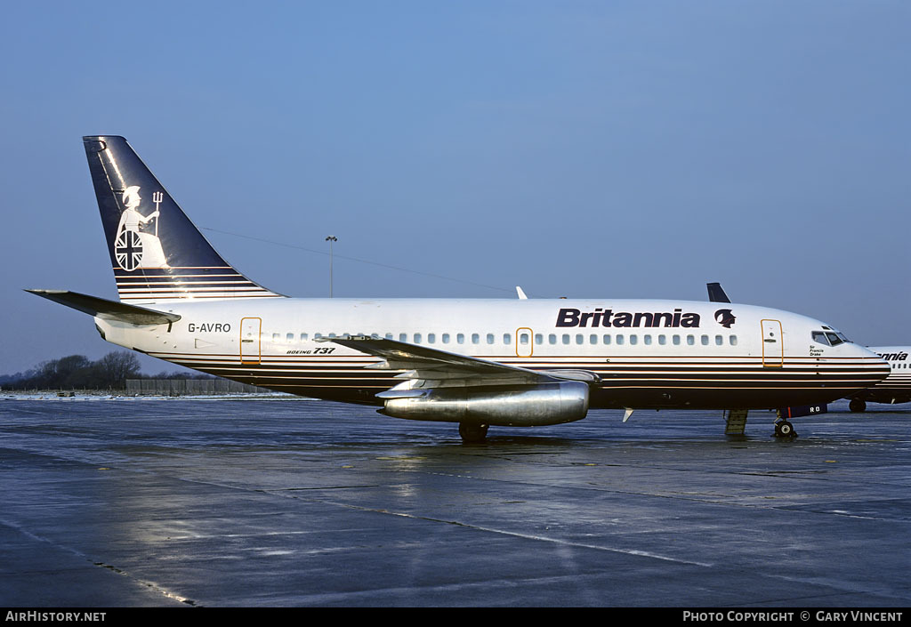 Aircraft Photo of G-AVRO | Boeing 737-204 | Britannia Airways | AirHistory.net #28589