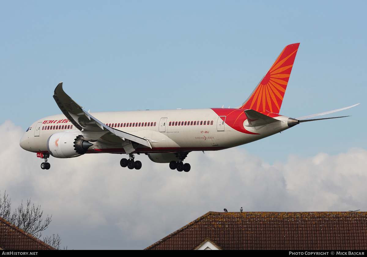 Aircraft Photo of VT-ANJ | Boeing 787-8 Dreamliner | Air India | AirHistory.net #28608