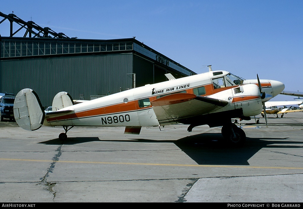 Aircraft Photo of N9800 | Beech G18S | Time Air Lines | AirHistory.net #28648