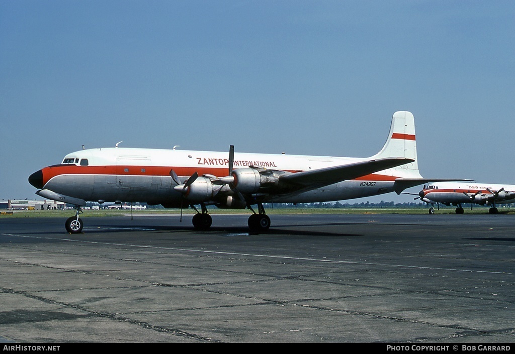 Aircraft Photo of N34957 | Douglas DC-6A | Zantop International Airlines | AirHistory.net #28657