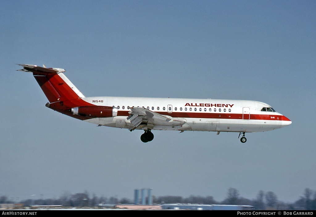 Aircraft Photo of N1546 | BAC 111-203AE One-Eleven | Allegheny Airlines | AirHistory.net #28664