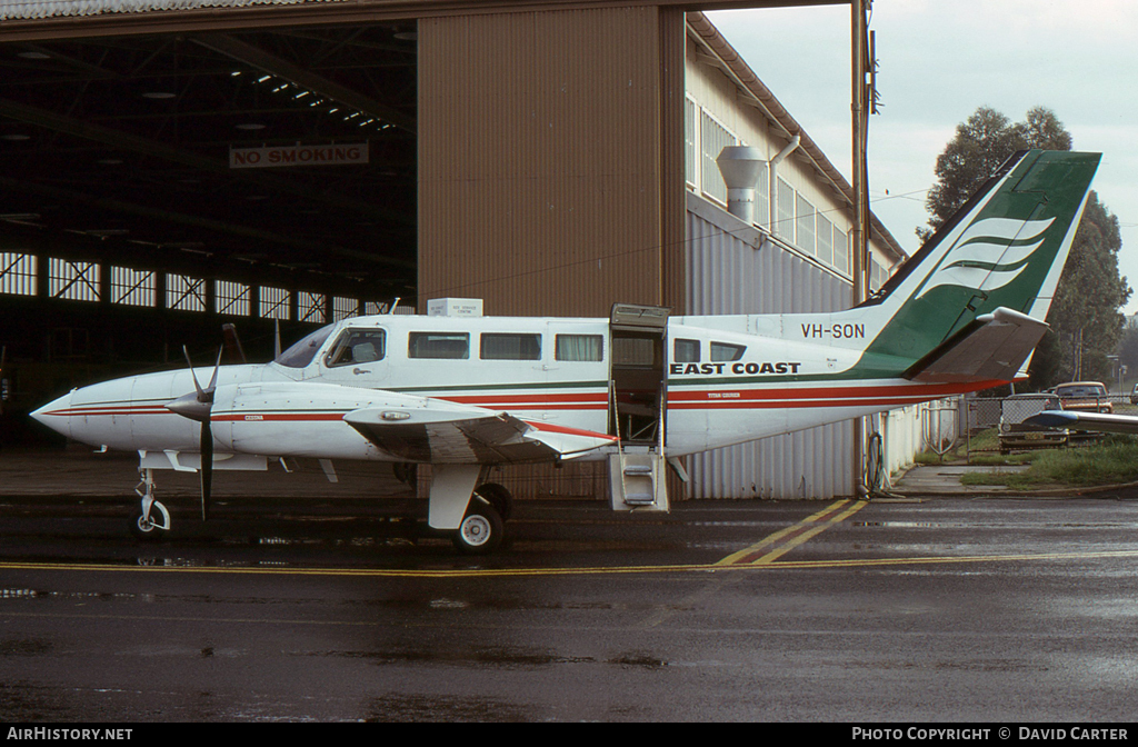 Aircraft Photo of VH-SON | Cessna 404 Titan | East Coast Airlines | AirHistory.net #28682