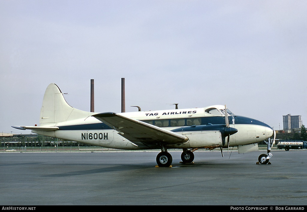 Aircraft Photo of N1600H | De Havilland D.H. 104 Dove 5A | TAG Airlines | AirHistory.net #28685