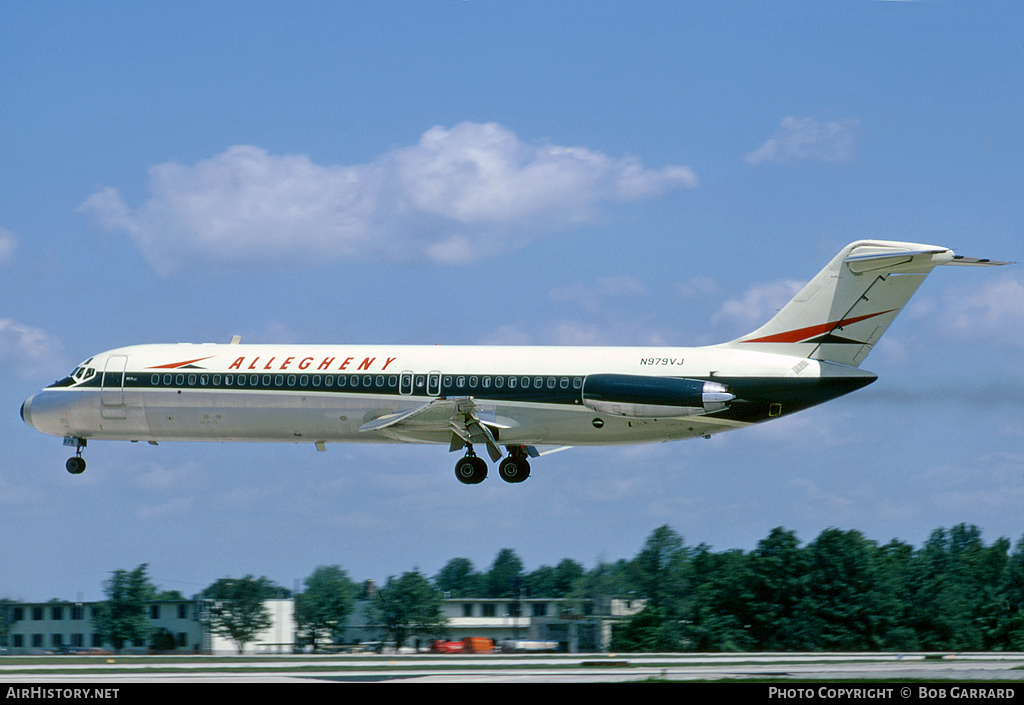 Aircraft Photo of N979VJ | McDonnell Douglas DC-9-31 | Allegheny Airlines | AirHistory.net #28712