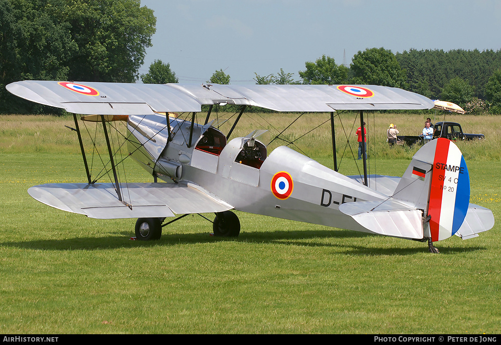 Aircraft Photo of D-ELCR / 20 | Stampe-Vertongen SV-4C | France - Air Force | AirHistory.net #28744