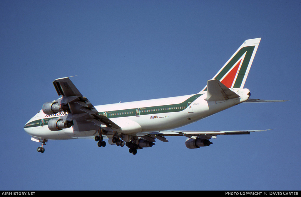 Aircraft Photo of I-DEMB | Boeing 747-243B | Alitalia | AirHistory.net #28747