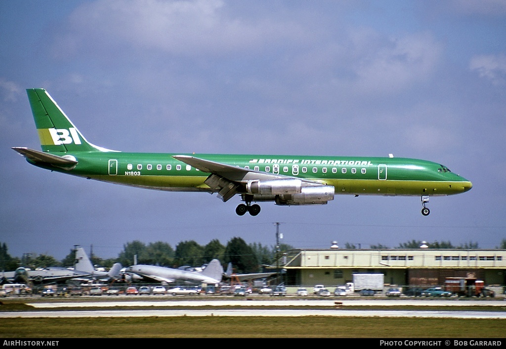 Aircraft Photo of N1803 | McDonnell Douglas DC-8-62 | Braniff International Airways | AirHistory.net #28832