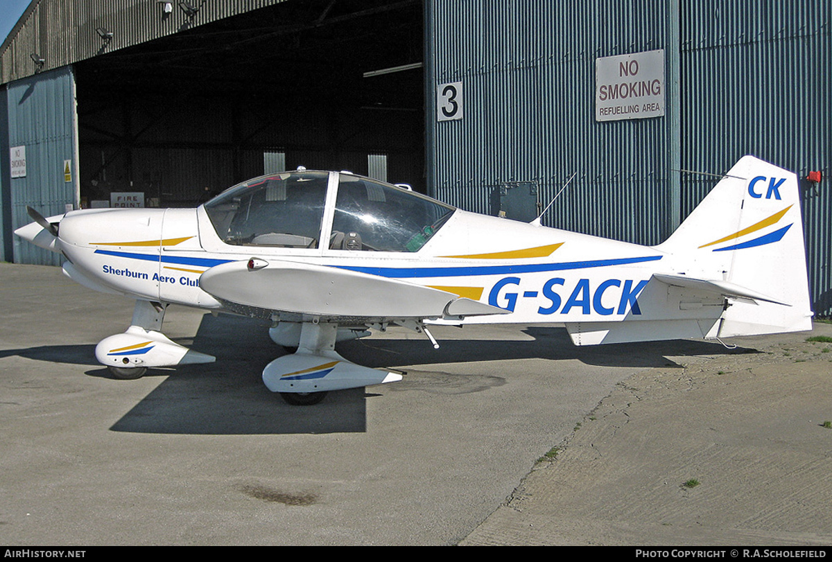 Aircraft Photo of G-SACK | Robin R-2160 Alpha Sport | Sherburn Aero Club | AirHistory.net #28835