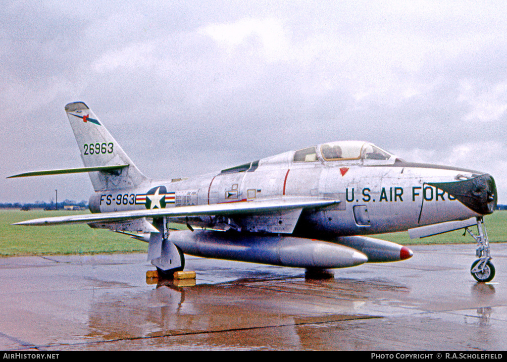 Aircraft Photo of 52-6963 / 26963 | Republic F-84F Thunderstreak | USA - Air Force | AirHistory.net #28858