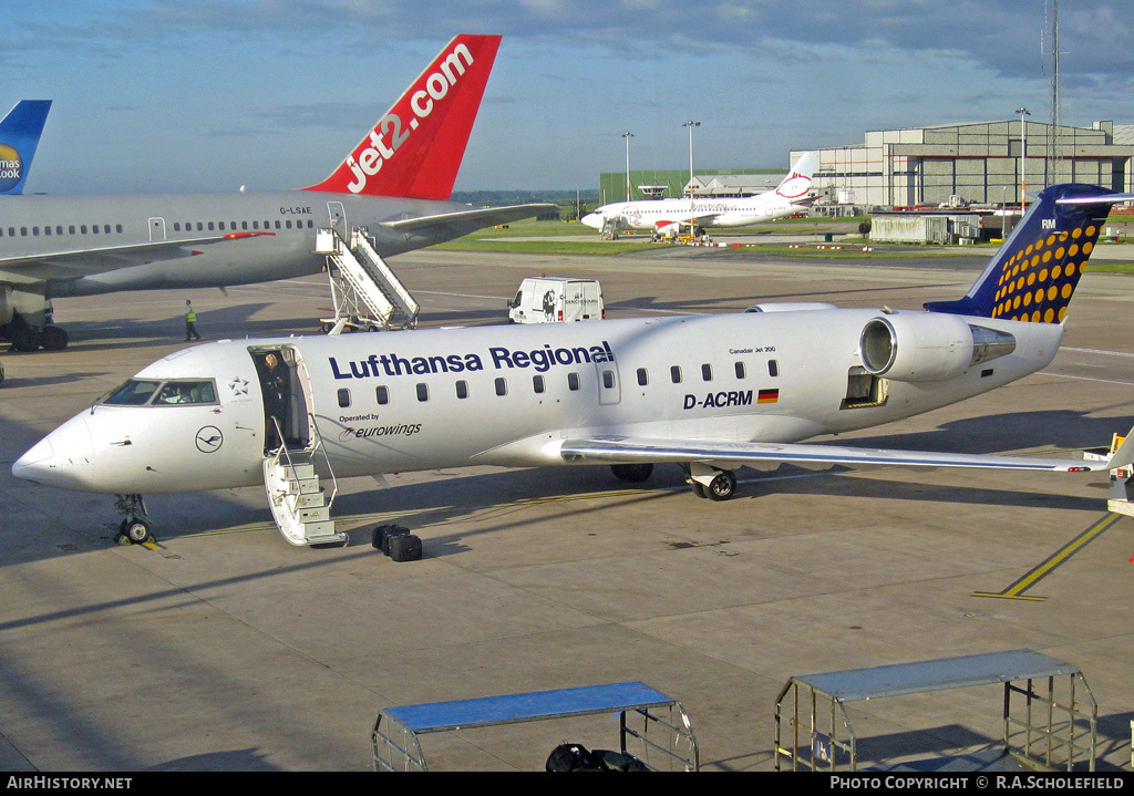 Aircraft Photo of D-ACRM | Bombardier CRJ-200LR (CL-600-2B19) | Lufthansa Regional | AirHistory.net #28932