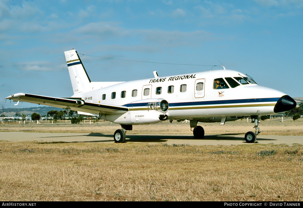 Aircraft Photo of VH-HVS | Embraer EMB-110P1 Bandeirante | Trans Regional | AirHistory.net #28936