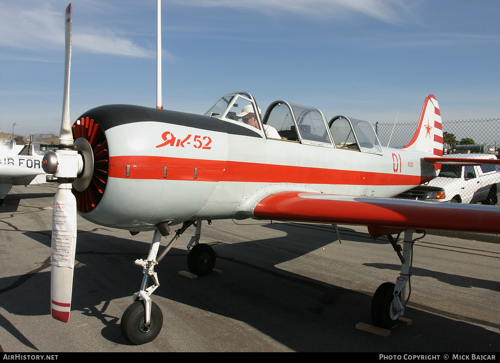 Aircraft Photo of N2207 | Yakovlev Yak-52 | Soviet Union - Air Force | AirHistory.net #28974