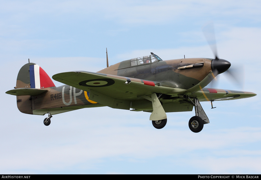 Aircraft Photo of G-HUPW / R4118 | Hawker Hurricane Mk1 | UK - Air Force | AirHistory.net #28986