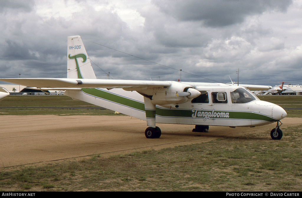 Aircraft Photo of VH-SQS | Britten-Norman BN-2A-21 Islander | Tangalooma Aviation | AirHistory.net #29013