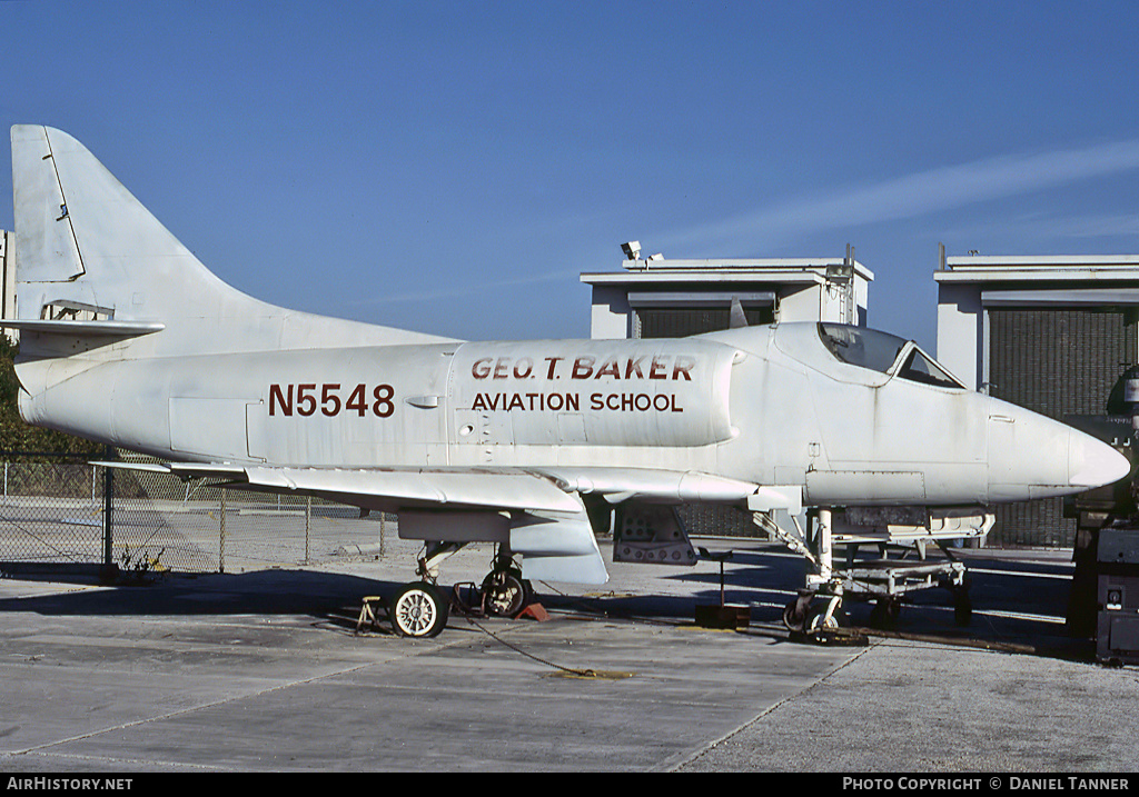 Aircraft Photo of N5548 | Douglas A-4A Skyhawk (A4D-1) | George T. Baker Aviation School | AirHistory.net #29034