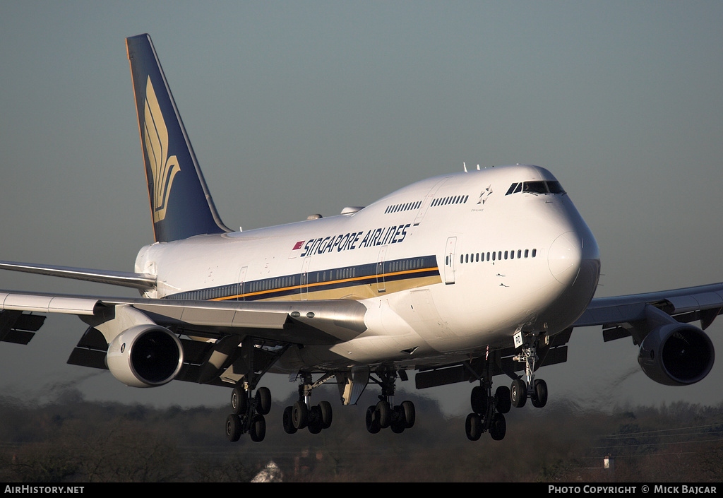 Aircraft Photo of 9V-SPD | Boeing 747-412 | Singapore Airlines | AirHistory.net #29037