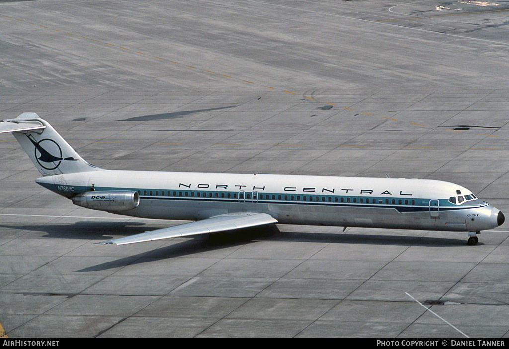 Aircraft Photo of N760NC | McDonnell Douglas DC-9-51 | North Central Airlines | AirHistory.net #29048