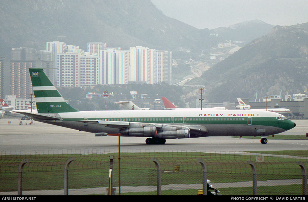 Aircraft Photo of VR-HHJ | Boeing 707-351C | Cathay Pacific Airways | AirHistory.net #29066