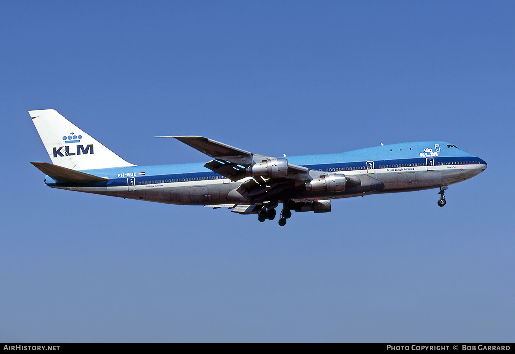 Aircraft Photo of PH-BUE | Boeing 747-206B | KLM - Royal Dutch Airlines | AirHistory.net #29086