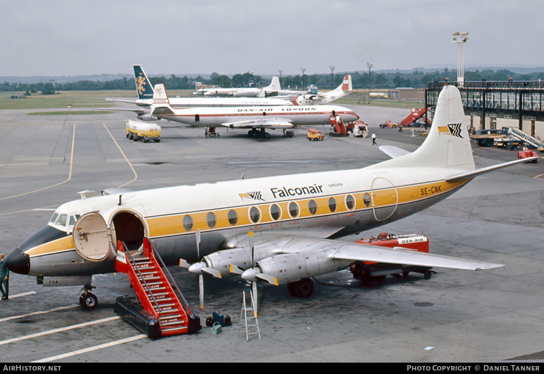 Aircraft Photo of SE-CNK | Vickers 748D Viscount | Falconair | AirHistory.net #29133